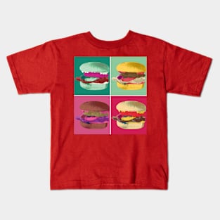 Pop Art Burger #1 Kids T-Shirt